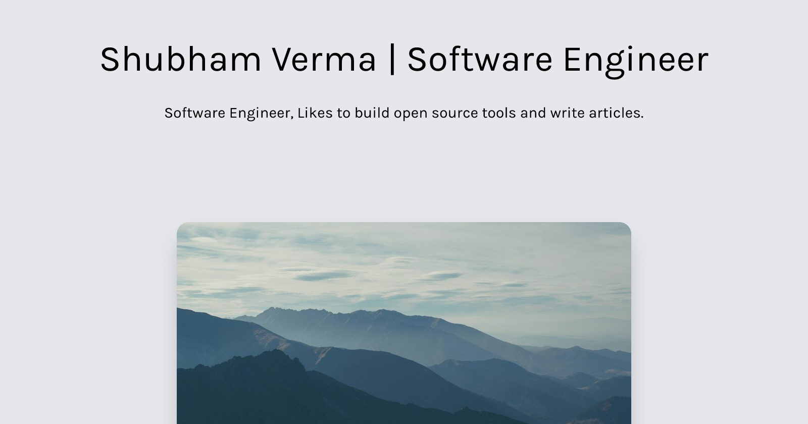 Shubham Verma | Software Engineer